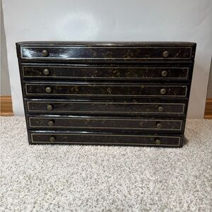 Mele Vintage Mid-Century Jewelry Chest – 1950s–1960s Vanity Storage made in USA